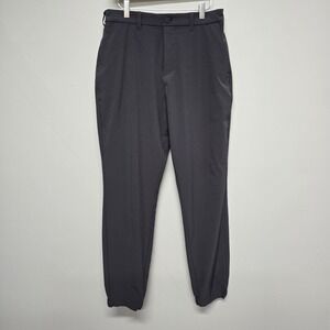 Mizzen + Main Helmsman Slim Jogger Pants Mens 34 Gray Polyester Stretch Golf
